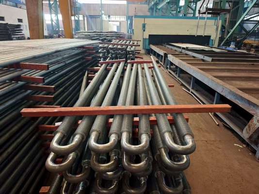 Op maat gemaakte ketel Spiral Fin Tube Carbon Steel High Frequency Welding High Efficiency